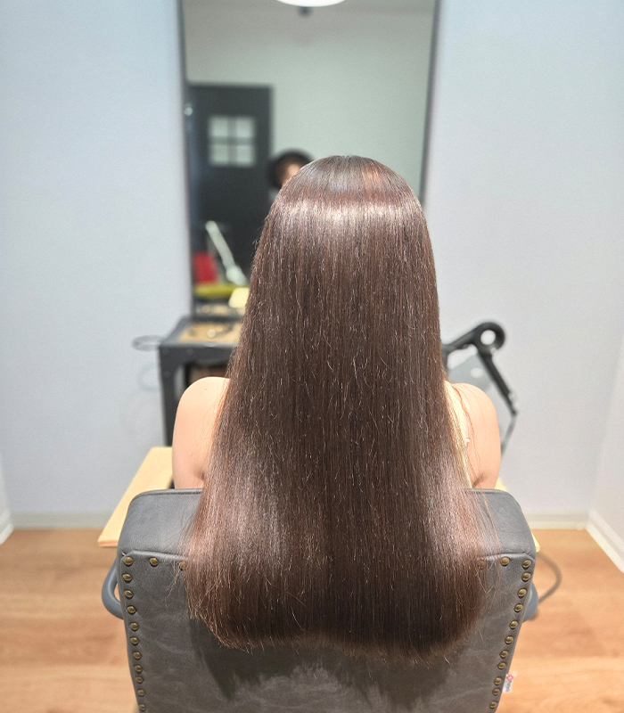 柔らかさにこだわった、ストレート施術01