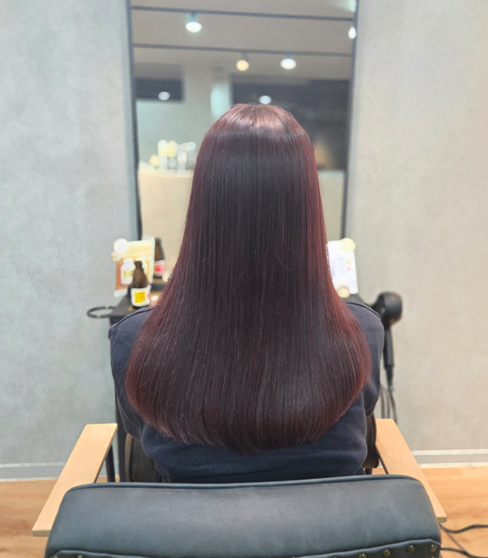 柔らかさにこだわった、ストレート施術02