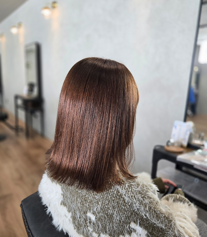 柔らかさにこだわった、ストレート施術03